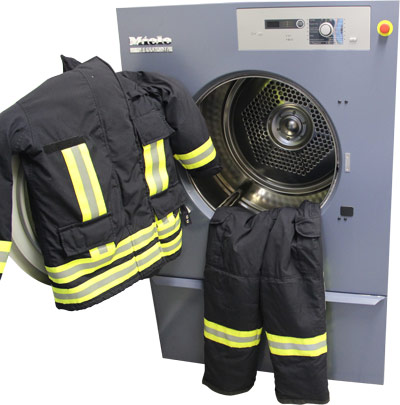 Feuerwehranzug in Miele Waschmaschine